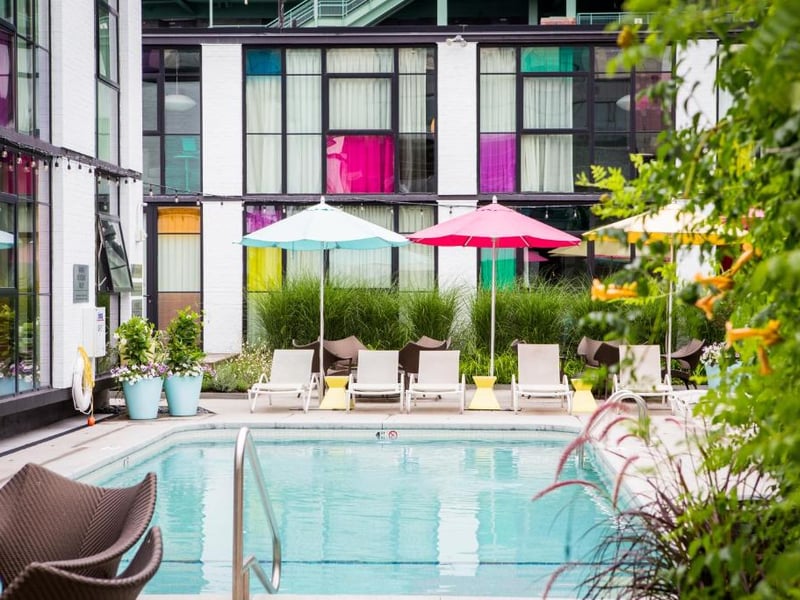 This quirky three star hotel is approximately 40 minutes drive from the city's Gillette Stadium, but is rated as one of the best hotels in the city, as per Booking.com, with a rating of 9.3. Prices start at around £210 per night.