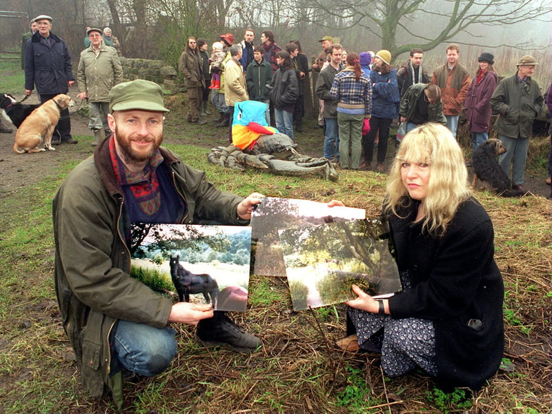 Green campaigners held a vigil on land off Grove Lane in protest against plans to develop the land for housing. Pictured are activists Michael Lycett and Zoe Main.