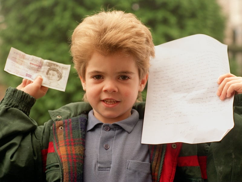 Meet young Ricky Freemantle who found a bag on Woodhouse Ridge and handed it into the police. It contained three years work done by a University of Leeds student. Ricky was personally thanked with £20 and a letter.