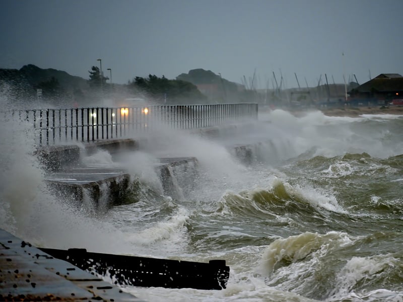 This fantastic picture by Alison Treacher shows the waves at Stokes Bay in Gosport.