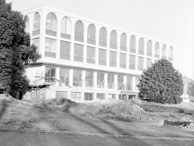 A partly completed herbarium at Inverleith Row in December 1963.