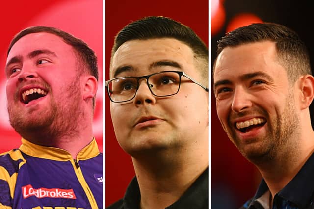 Three of the favourites for this year's PDC World Darts Championship.
