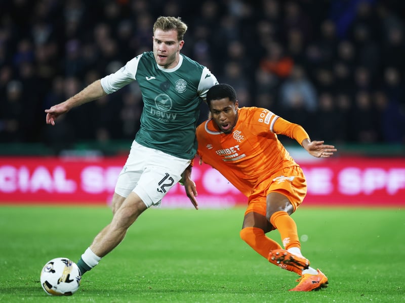 Looked comfortable defensively. And got forward more than many a wingback has done at Ibrox this season. Replaced by Boyle as Hibs went for broke.