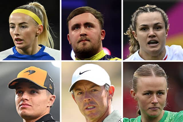 The six contenders for BBC Sports Personality of the Year 2025.