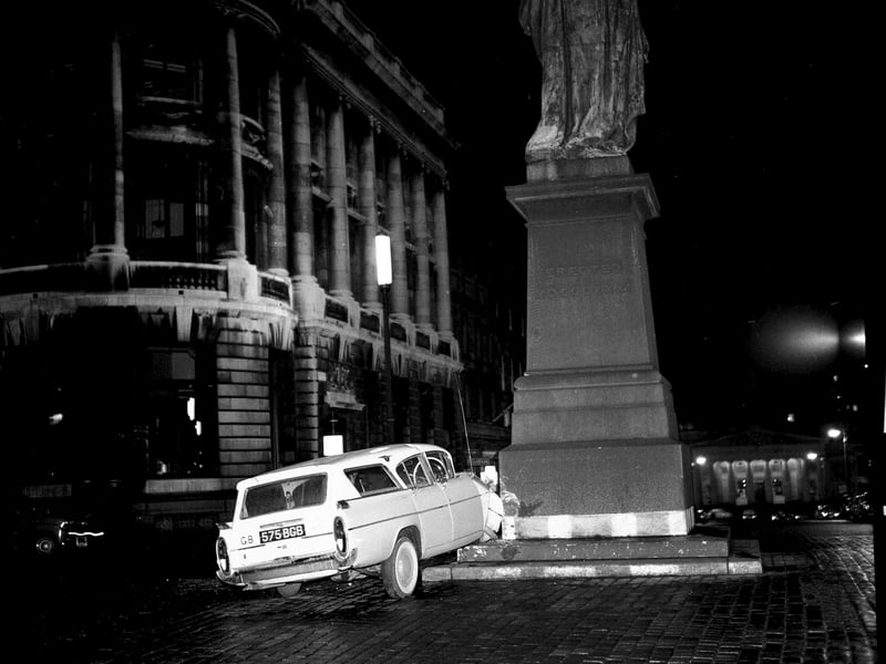 A car crash on George Street in December 1962.