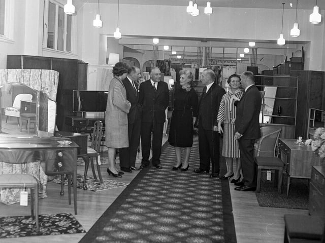 Kinloch Anderson opens the new showroom of Martin and Son at 83 George Street in October 1964.
