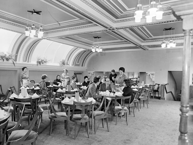 Dymock Howden and Co coffee rooms, on George Street, in April 1964.