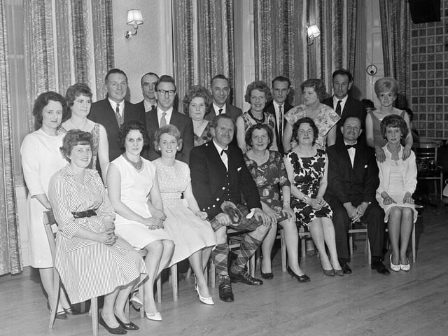 A George Street Exchange telephonists dance in the Rainbow Room in May 1964.