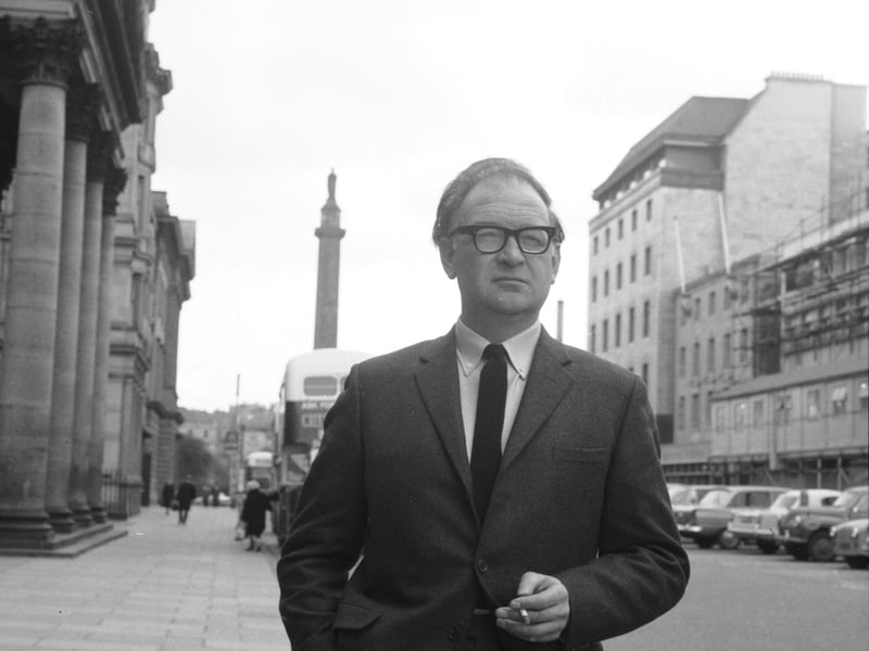 Scottish author and historian John Prebble on George Street in March 1966.