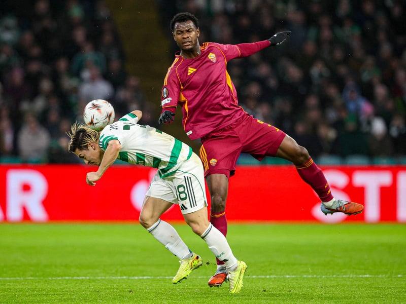 Tried his best to offer a focal point, but was given no support by his fellow attackers, while he was swamped by more physically imposing defenders. Taken off at half-time, but far from Celtic's worst performers on a dismal night at Parkhead.