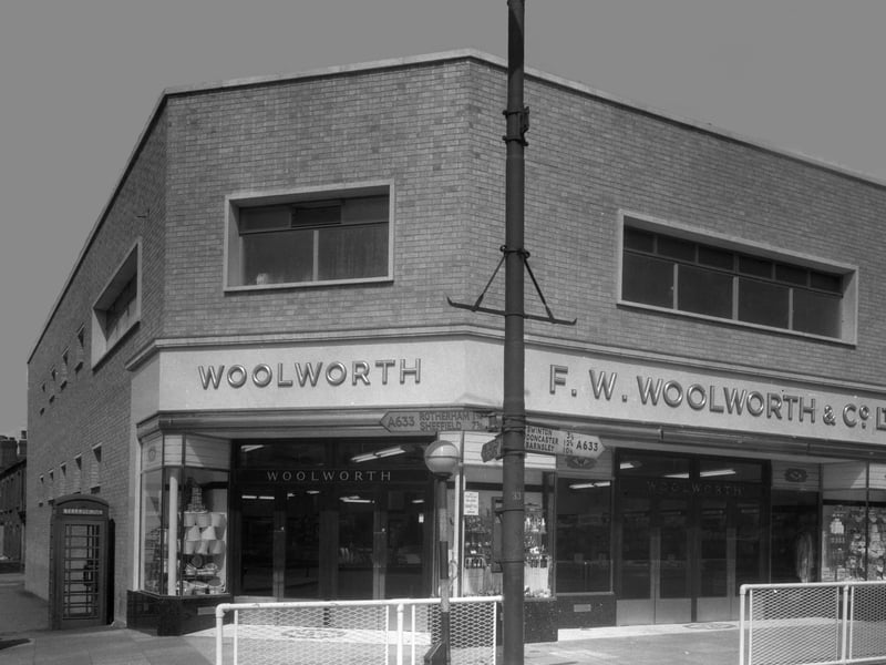 The Woolworths store on Parkgate, Rotherham, in 1957. It survived until the 80s, when it was closed, and later became a cut-price wallpaper store.