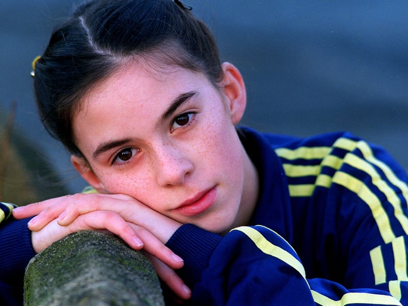 Rawdon's Verity Rushworth, 12, who was a new actress in Emmerdale. Pictured in December 1997.
