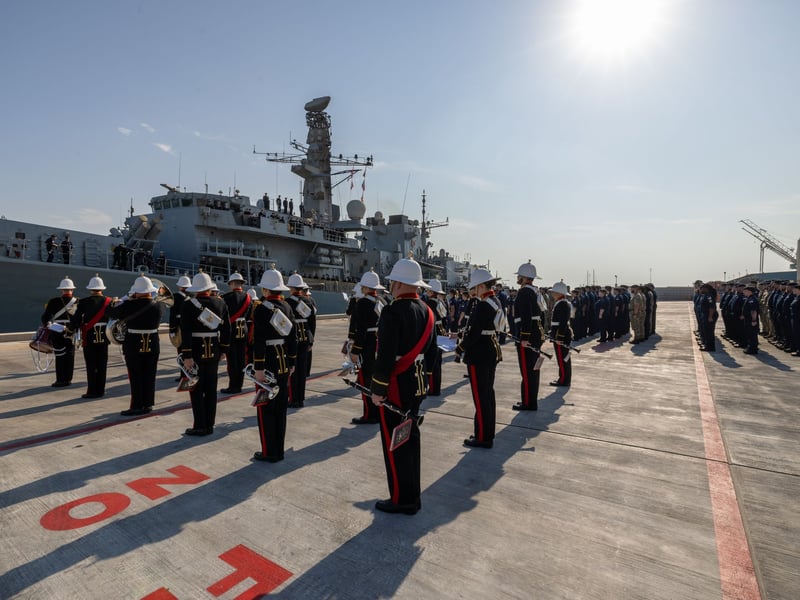 HMS Lancaster has been officially retired from the Royal Navy fleet in Bahrain after serving in the force for over 34 years.
