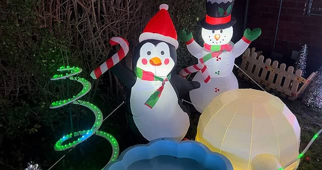 The Hodgson's family lights on Orchard Road in Crossgates.