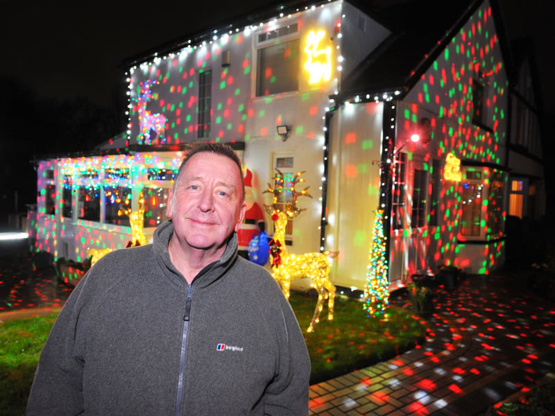 Jeff Norman has raised thousands of pounds for Sue Ryder over the years through putting the lights up.