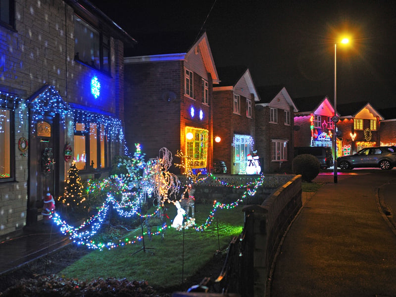 Stone Brig Lane in Rothwell is ready for the Christmas season