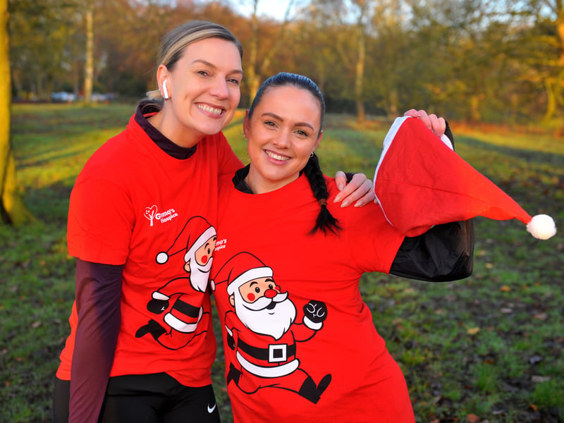 The Santa Dash was organised by St Gemma's Hospice and held at five Parkrun events across Leeds.