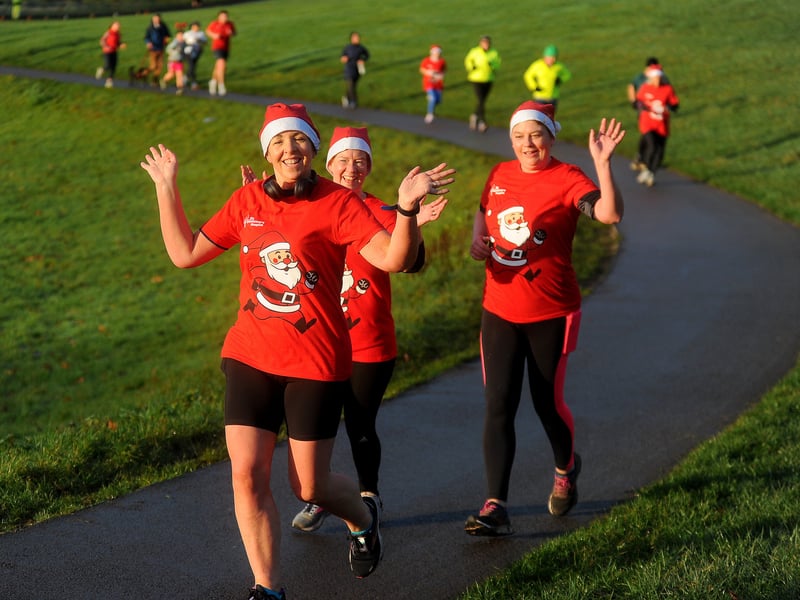 There was a great spirit among those taking part in the run.