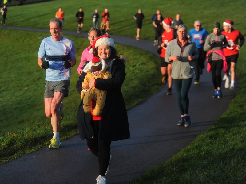 Those who take part in the weekly Parkrun were also present