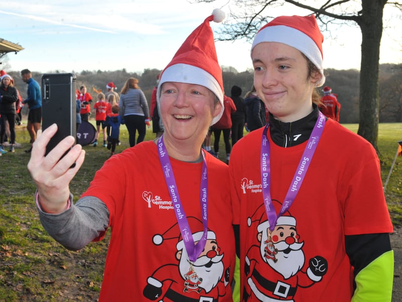 A selfie for mum Louise Jennings of Alwoodley and son Julien Warr