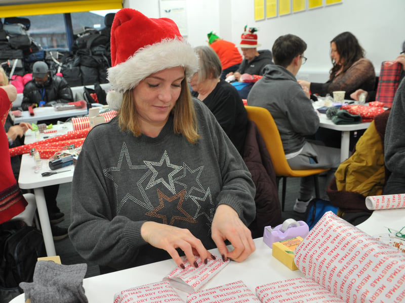 Sophie McInnes of Meanwood helps out.