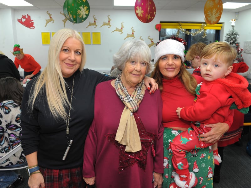 Shelley and Beck Joyce, Co founders of Homeless Street Angels, with their mother Mary Hunt and nephew Reggie Joyce, two.