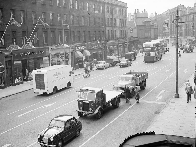 New road markings were laid out on Lothian Road  in 1957 designed to help traffic flow easier. Motorists were not convinced and the police had to issue a statement through the press urging drivers to follow the arrows.