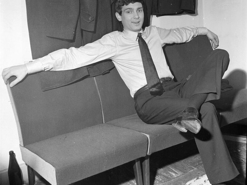 Gene Pitney relaxes between shows at the ABC Cinema Lothian Road in March 1967.