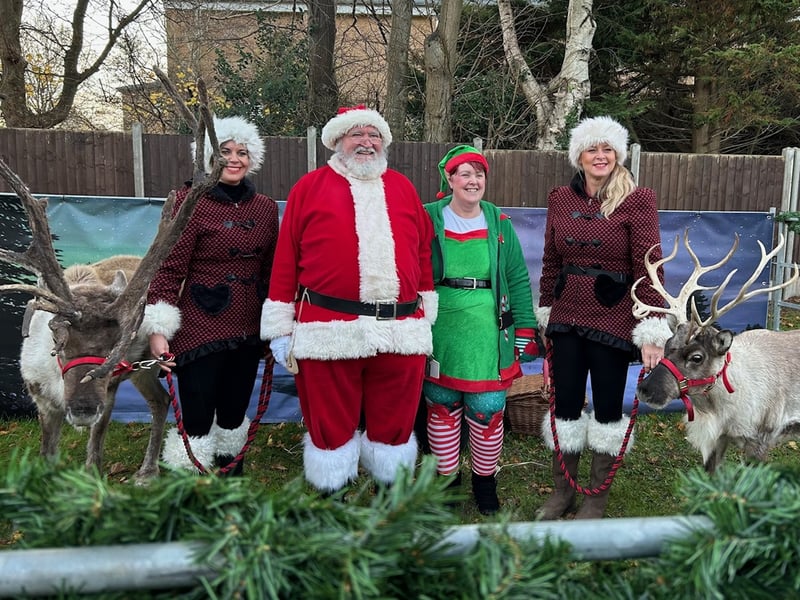 A Special visitor from the North Pole: Father Christmas takes time out from his busy schedule to meet children at HMS Sultan's Christmas party.