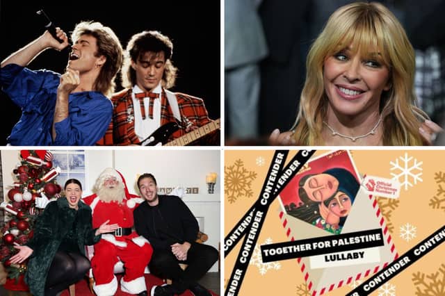 Four of the favourites for this year's Christmas number one.