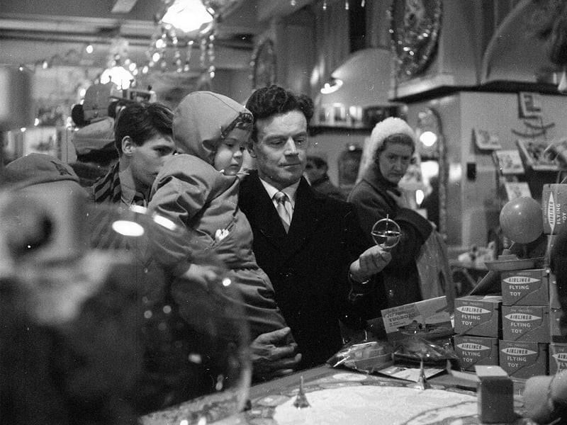 Christmas shopping in Edinburgh's Expressions Department Store in 1962.