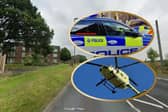 The air ambulance was called to a crash on the Jordanthorpe Parkway which left a boy fighting for his life. Police closed the road last night. Photo: Google