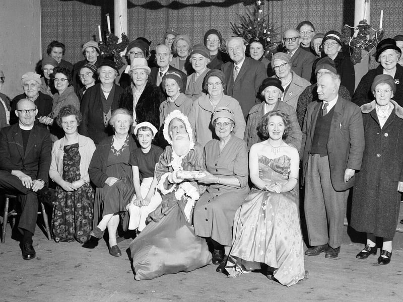 An OAPs Christmas party given by Newington Lunch Club in 1962.