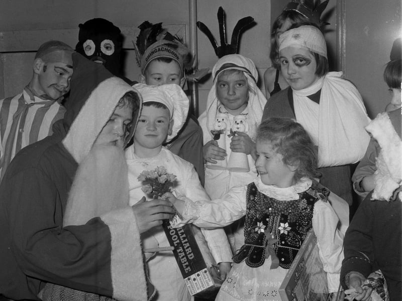 A festive fancy dress competition held by the ABC Minors Club at the Ritz Cinema in 1965.