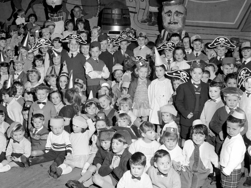 The Scottish & Newcastle Breweries children's Christmas party held at Grindlay Street Drill Hall in December 1965.