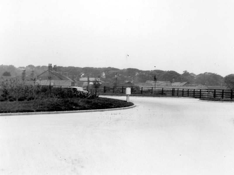 The roundabout at the junction of Cross Gates Ring Road and Barwick Road. Pictured in September 1938.