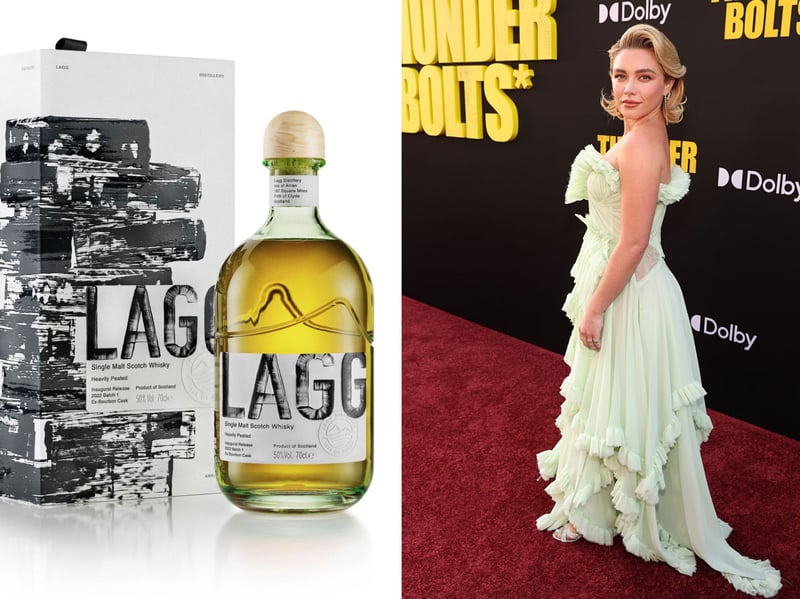 Graham Ormand from Lagg distillery on Arran said: “If Lagg Whisky was a movie star, in my opinion it would be Florence Pugh. She started in the indie scene, carving out a niche with raw, authentic performances, and then quickly transitioned to big roles while staying true to her unique style.”