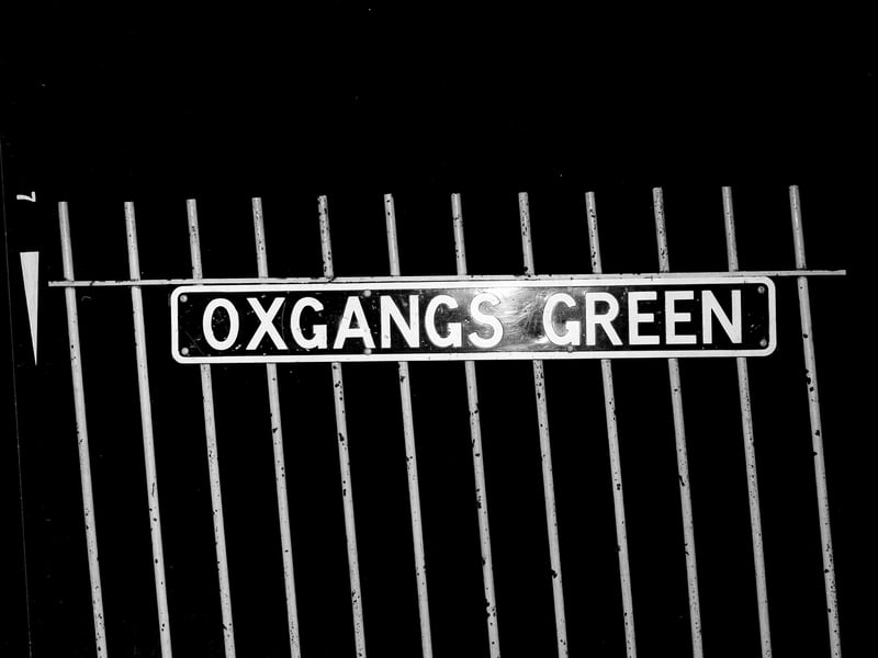 The Oxgangs Green sign in December 1962.