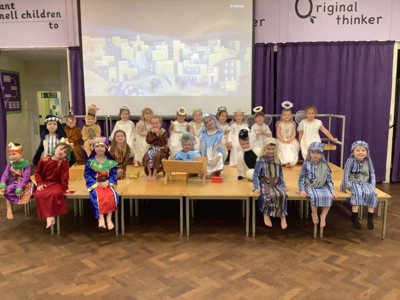 The News Nativity Supplement 2025. 

Pictured: Foxes class at Padnell Infant School. 