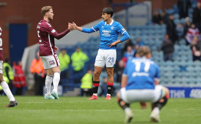 Hearts and Rangers are sweating over the fitness of several players ahead of their Scottish Premiership clash at Tynecastle this weekend. Cr: Getty Images.