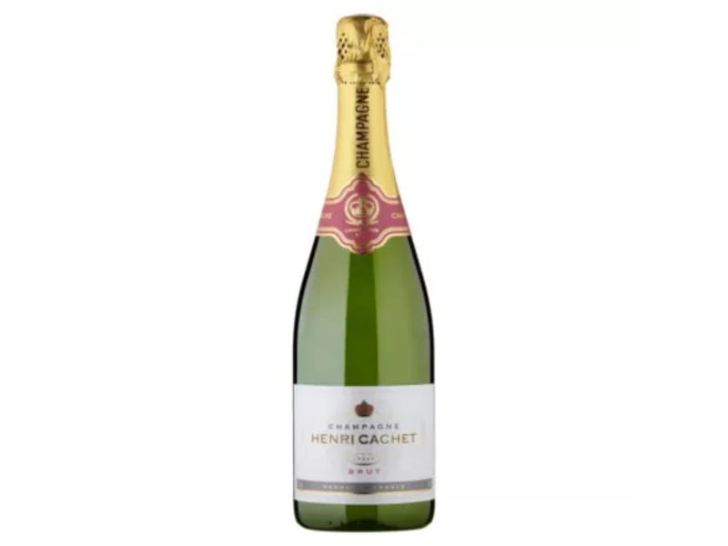 Asda's festive bargain is this Henri Cachet Champagne priced at £15.44 a bottle.