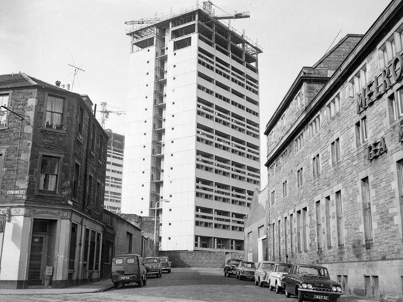 High-rise flats in Admiralty Street, Leith, in 1963