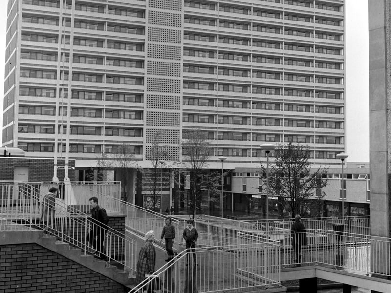 14 storey block of flats in Cambuslang, Edinburgh, in 1965