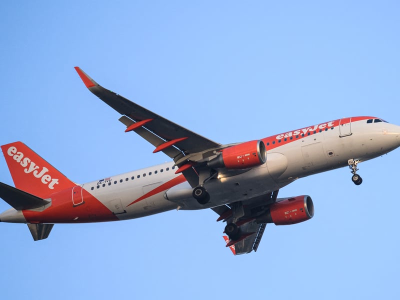 72 per cent of EasyJet flights were on time.
