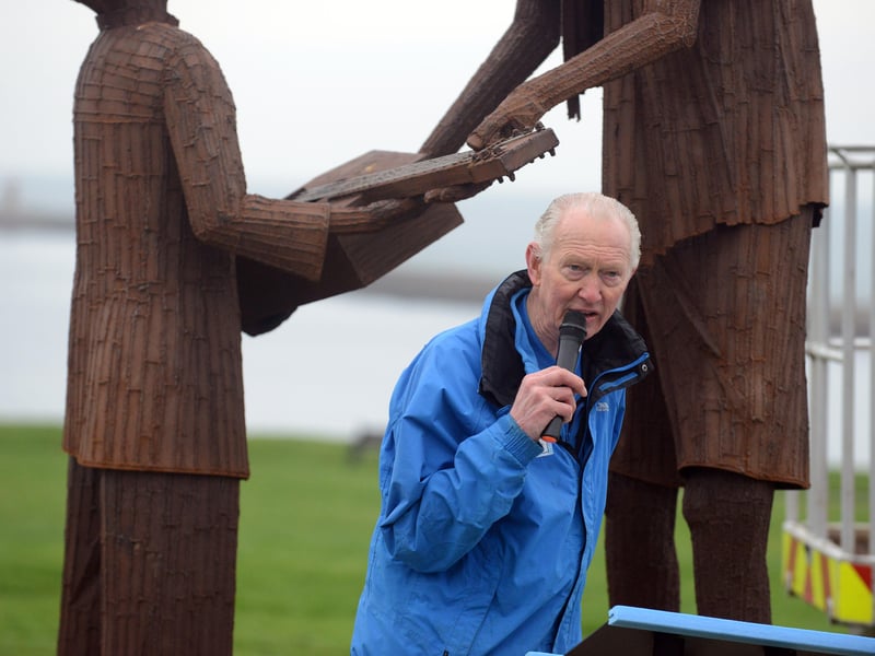 The public artwork was commissioned by philanthropist Brian Burnie, pictured, founder of the Daft as a Brush cancer charity, who was a great friend of the late Len before he passed away in July 2021 at 101 years old.