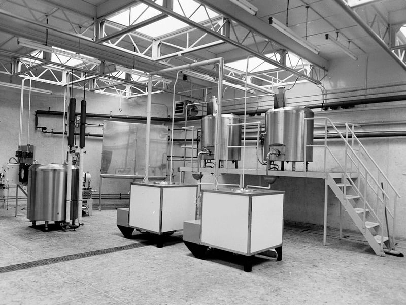 The Di Rollo Ltd Ice Cream Factory in Gorgie Road in September 1962.