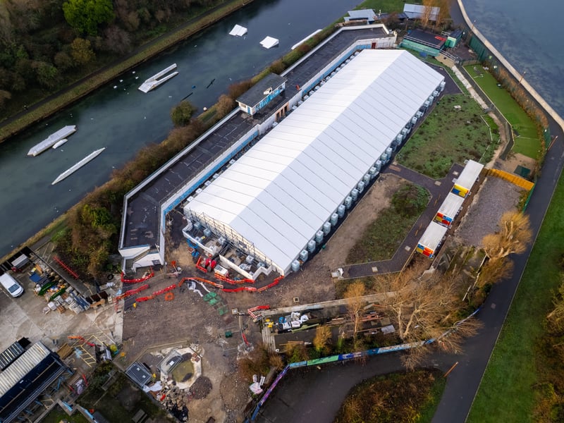 Eye-opening drone footage of the ongoing work at Hilsea Lido as the multi-million pound regeneration project nears completion. 

Picture: Alex Shute 