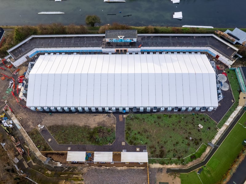 Eye-opening drone footage of the ongoing work at Hilsea Lido as the multi-million pound regeneration project nears completion. 

Picture: Alex Shute 