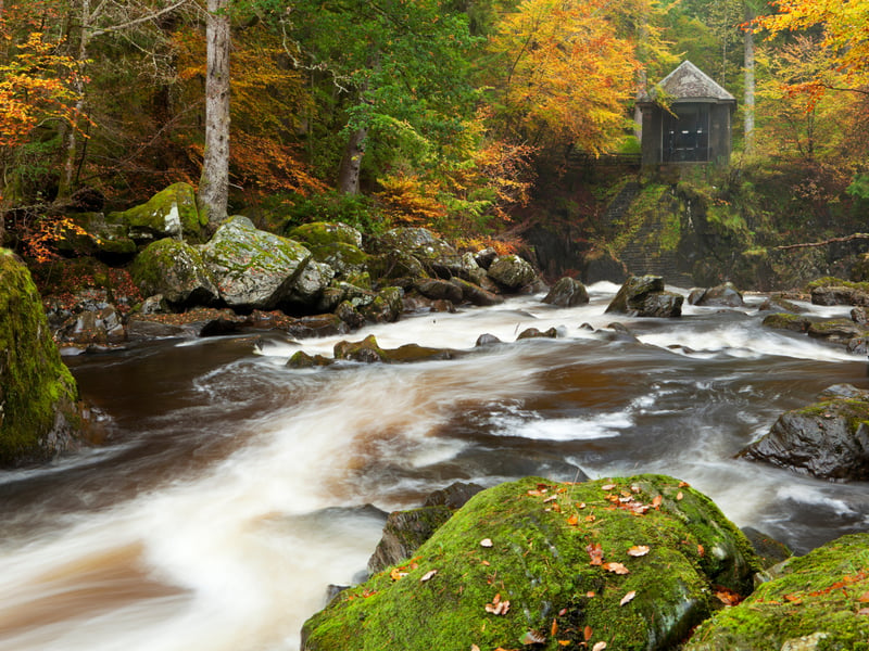 There's never a bad time to visit the Hermitage, in Perthshire, which is one of Scotland's most beautiful year-round walks. Located just off the A9 near Dunkeld, this wooded walk peppered with ethereal Victorian follies and waterfalls is particularly lovely - and quiet - in winter. 