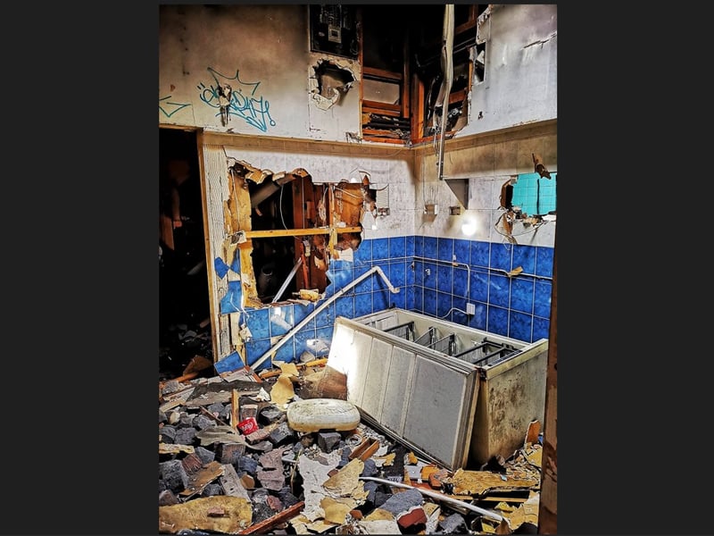 This is how the former Boundary Social Club in Jordanthorpe., Sheffield, looked after years of deterioration. Photo: Lost Places & Forgotten Faces